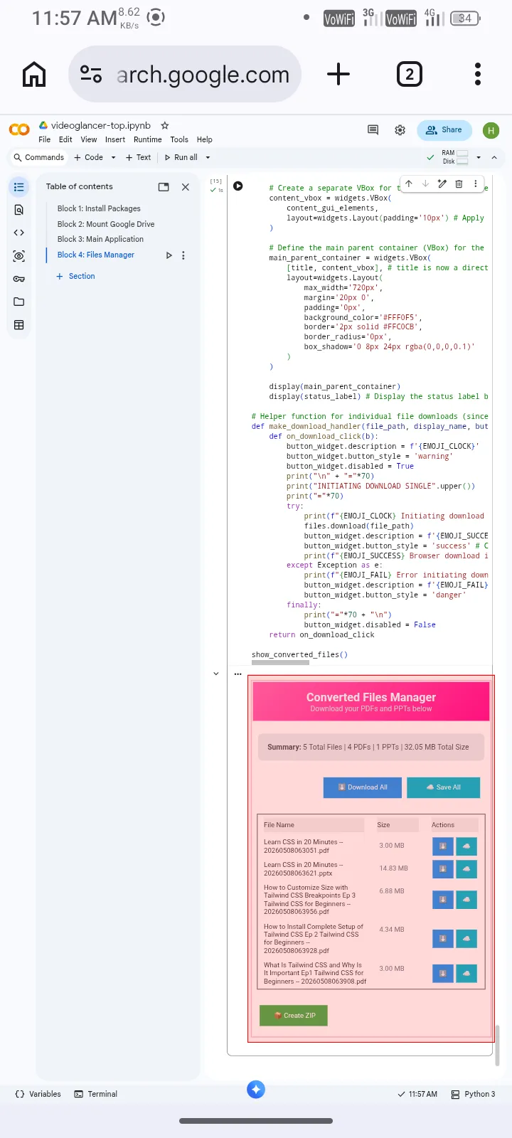 Block 4 GUI mobile