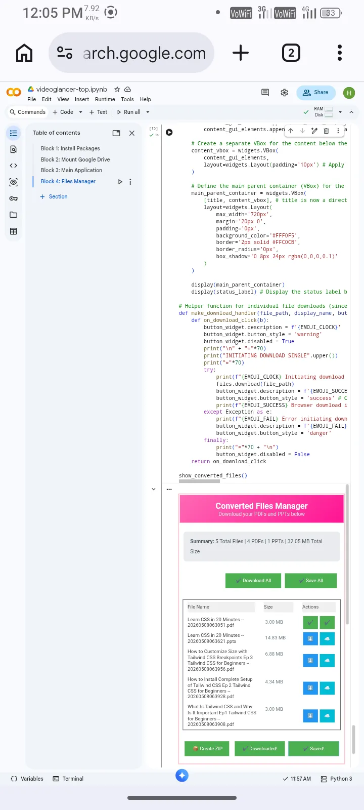 Block 4 all options done mobile