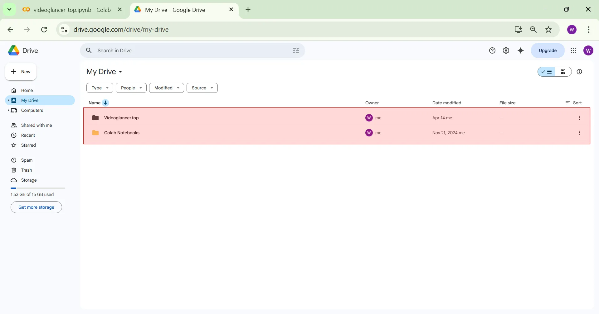Google drive opened pc